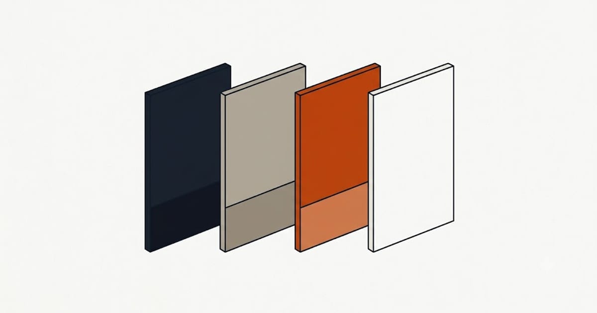 A dark wall progressively covered over successive coats